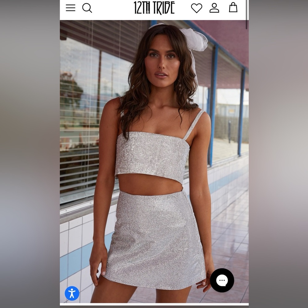 12th Tribe Shira Silver Skirt